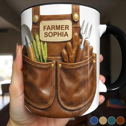 Farmer Custom Name with Gardening Tools Design