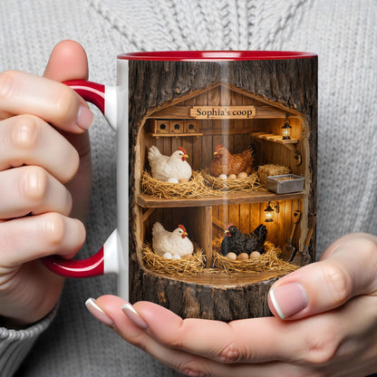 Sophia’s Coop Featuring Chickens And Rustic Wooden Structure