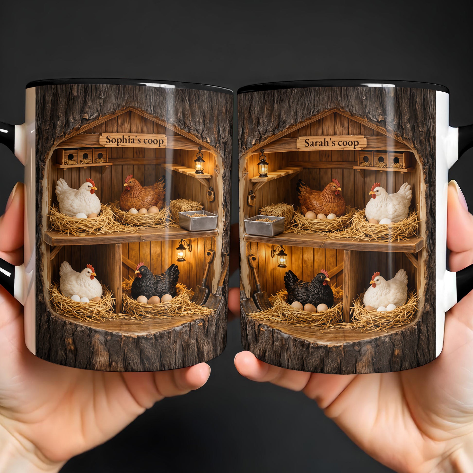 Sophia’s Coop Featuring Chickens And Rustic Wooden Structure