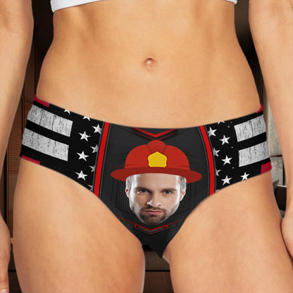 Celebrate Your Hero With Firefighter Helmet And American Flag Design