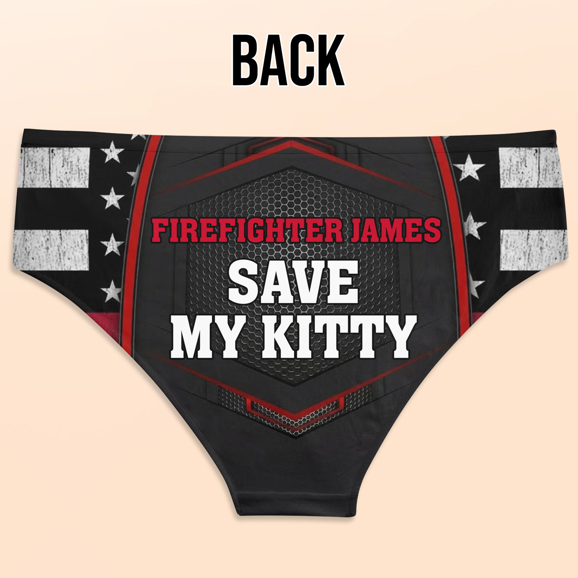 Celebrate Your Hero With Firefighter Helmet And American Flag Design