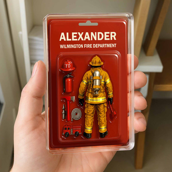 A Customizable Tribute To Our Brave Firefighters, Gear and Fire Truck