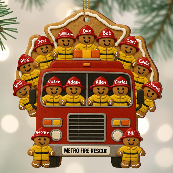 Celebrate Your Heroes With Festive Firefighter Ornament