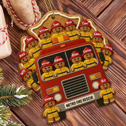 Celebrate Your Heroes With Festive Firefighter Ornament