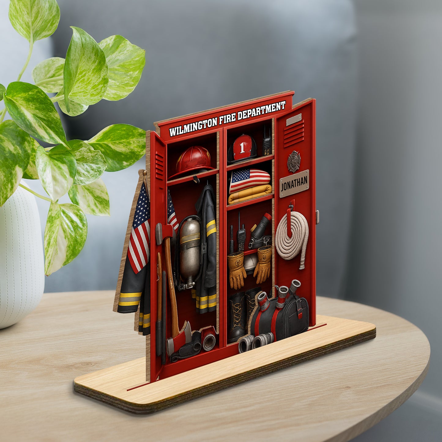 Wilmington Fire Department Tribute With Firefighter Gear