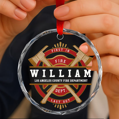 First In Fire Last Out Firefighter Tools Emblem