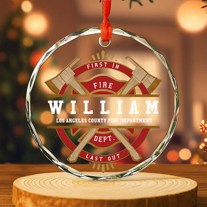 First In Fire Last Out Firefighter Tools Emblem