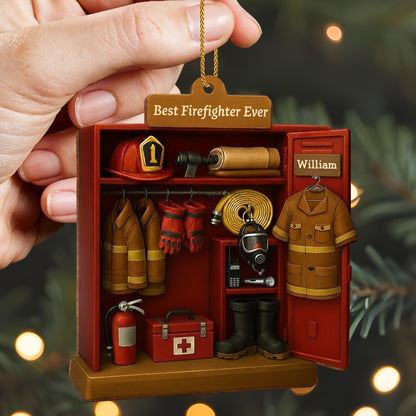 Best Firefighter Ever With Gear And Helmet