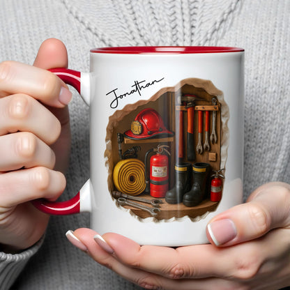 Custom Firefighting Equipment Tribute Mug