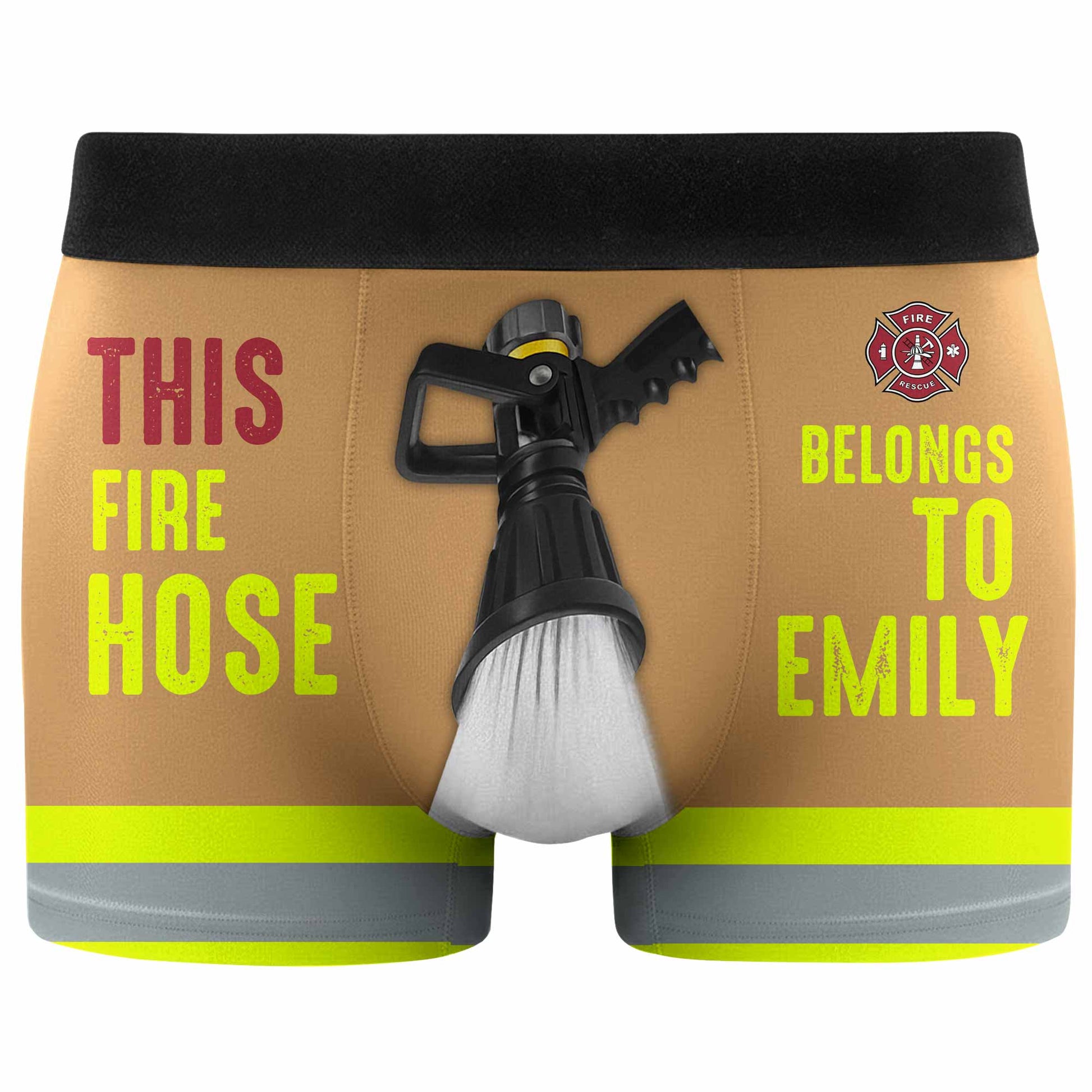 This Fire Hose Belongs To, Fire Hose And Fire Department Emblem