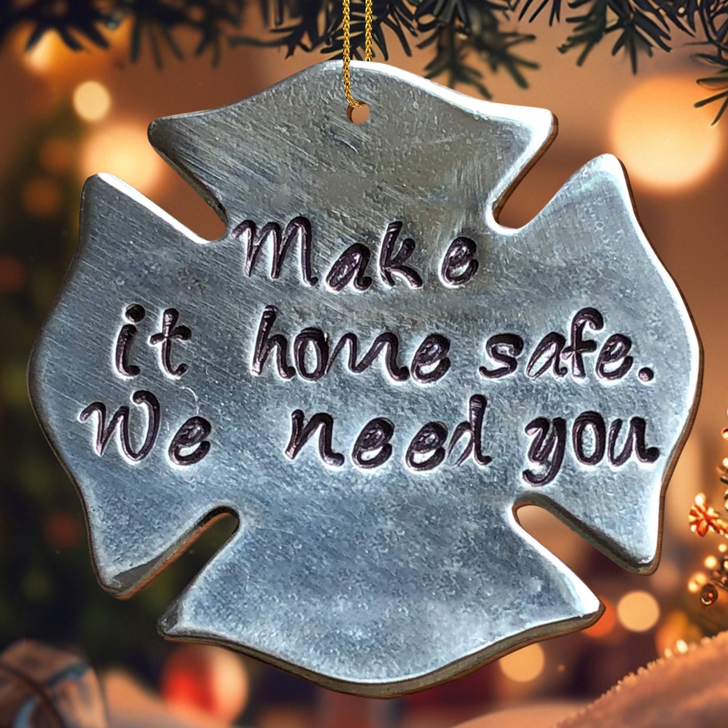 Make It Home Safe We Need You Maple Leaf Ornament