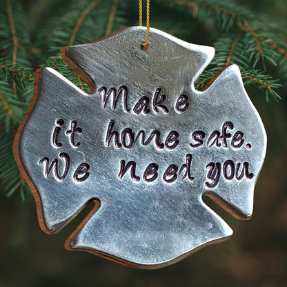 Make It Home Safe We Need You Maple Leaf Ornament