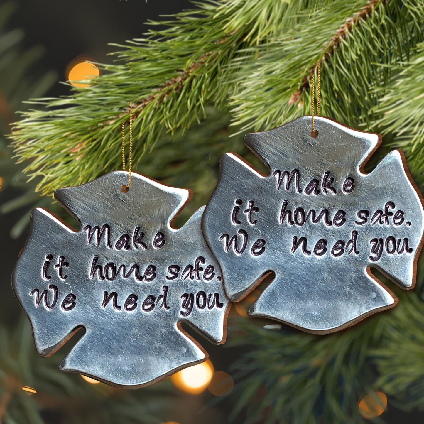 Make It Home Safe We Need You Maple Leaf Ornament