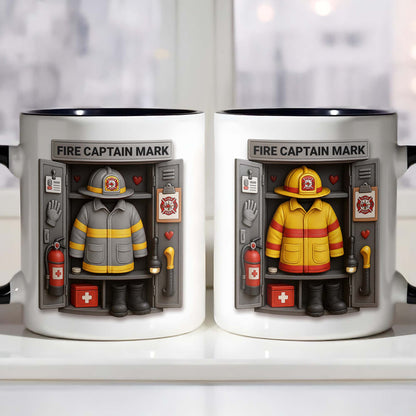 Fire Captain Mark, Firefighter Gear and Badge