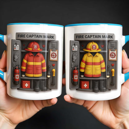 Fire Captain Mark, Firefighter Gear and Badge