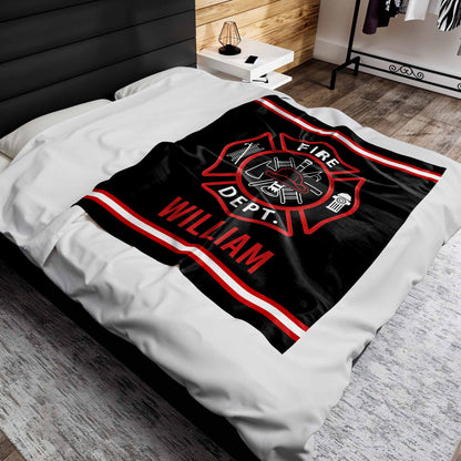 Fire Department Emblem With Firefighter Helmet And Axes