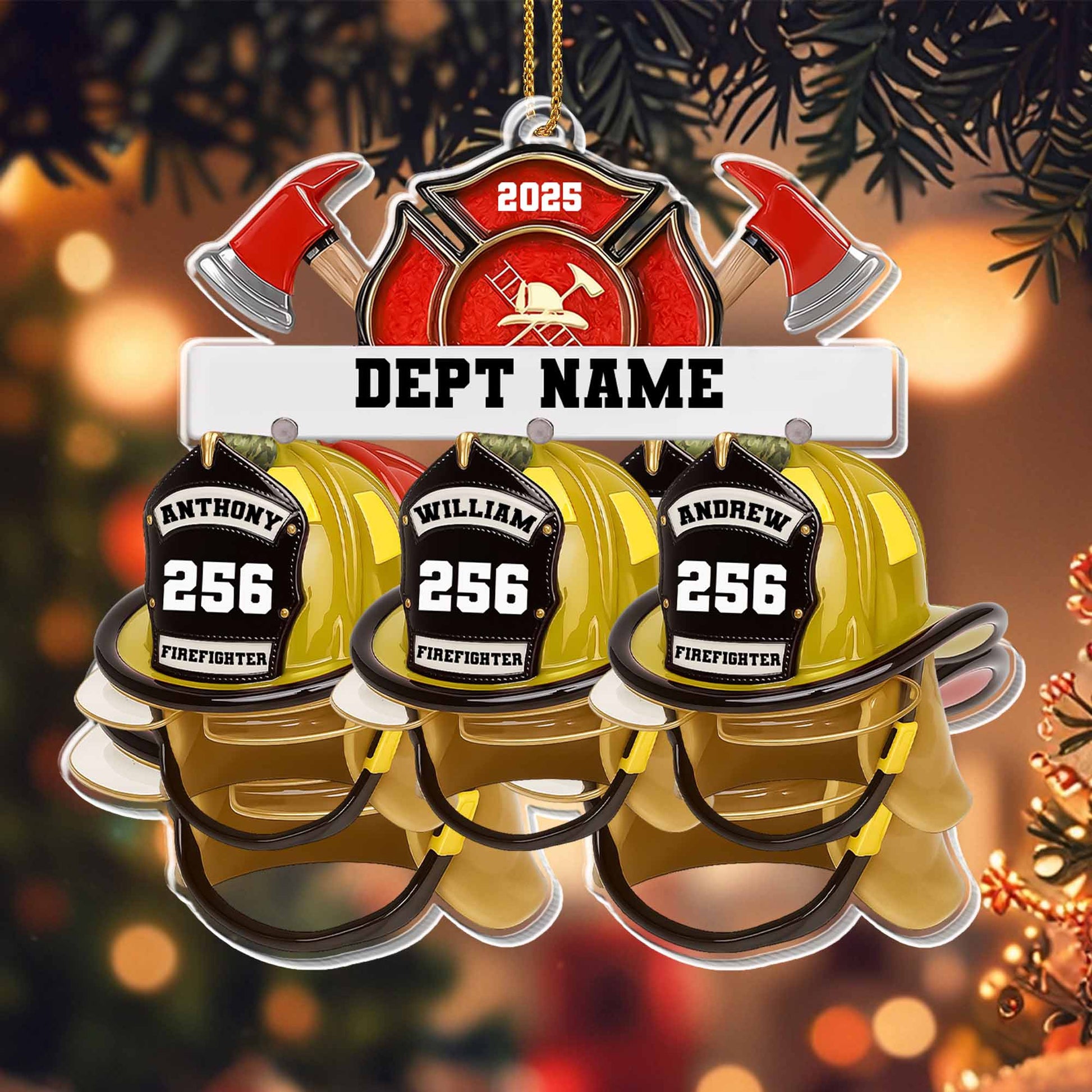 Celebrate Courage Commitment Custom Firefighter Helmet