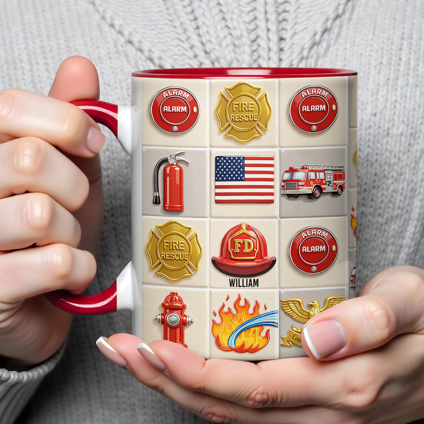 Celebrate Bravery With Firefighter Themed Mug