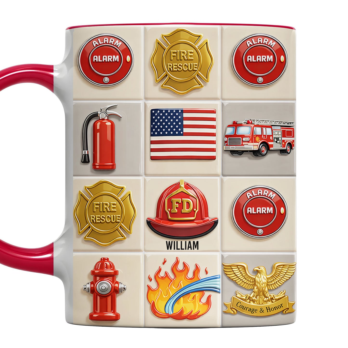 Celebrate Bravery With Firefighter Themed Mug