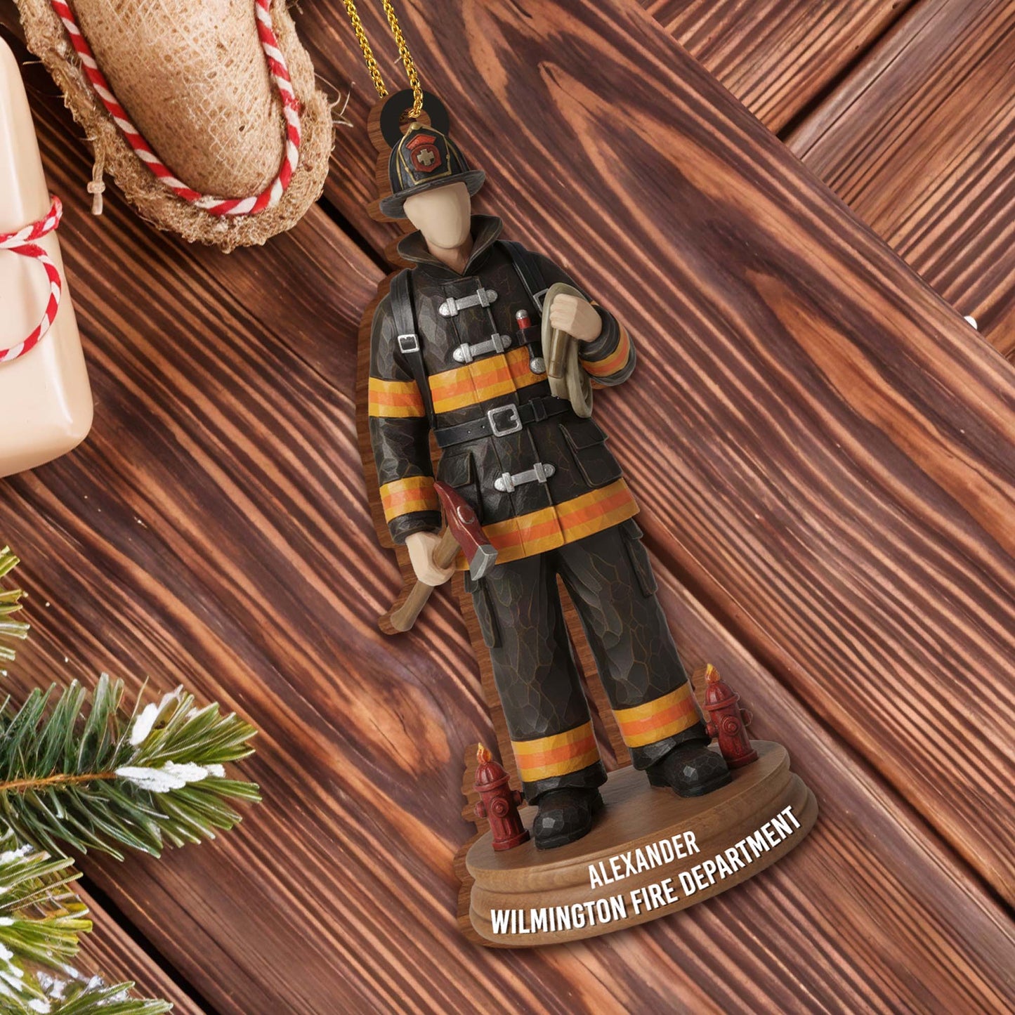 Celebrate Your Hero Firefighter Ornament