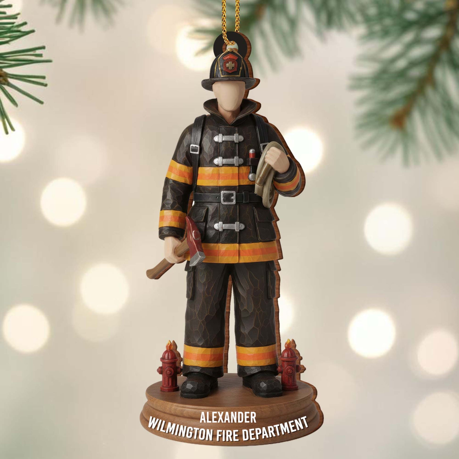Celebrate Your Hero Firefighter Ornament