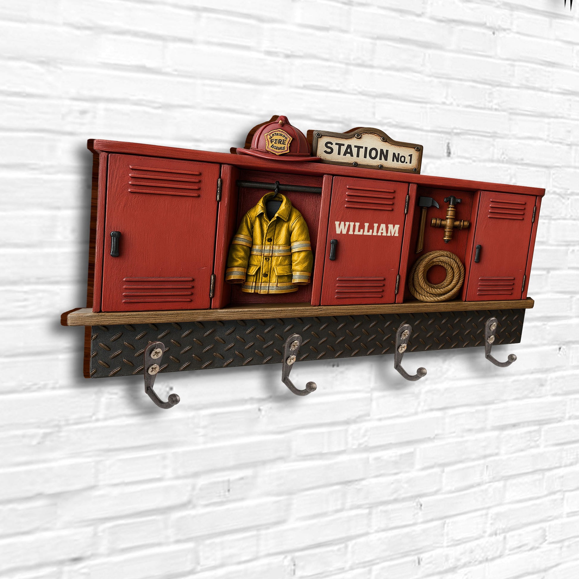 Station No.1 Firefighter Theme Decor