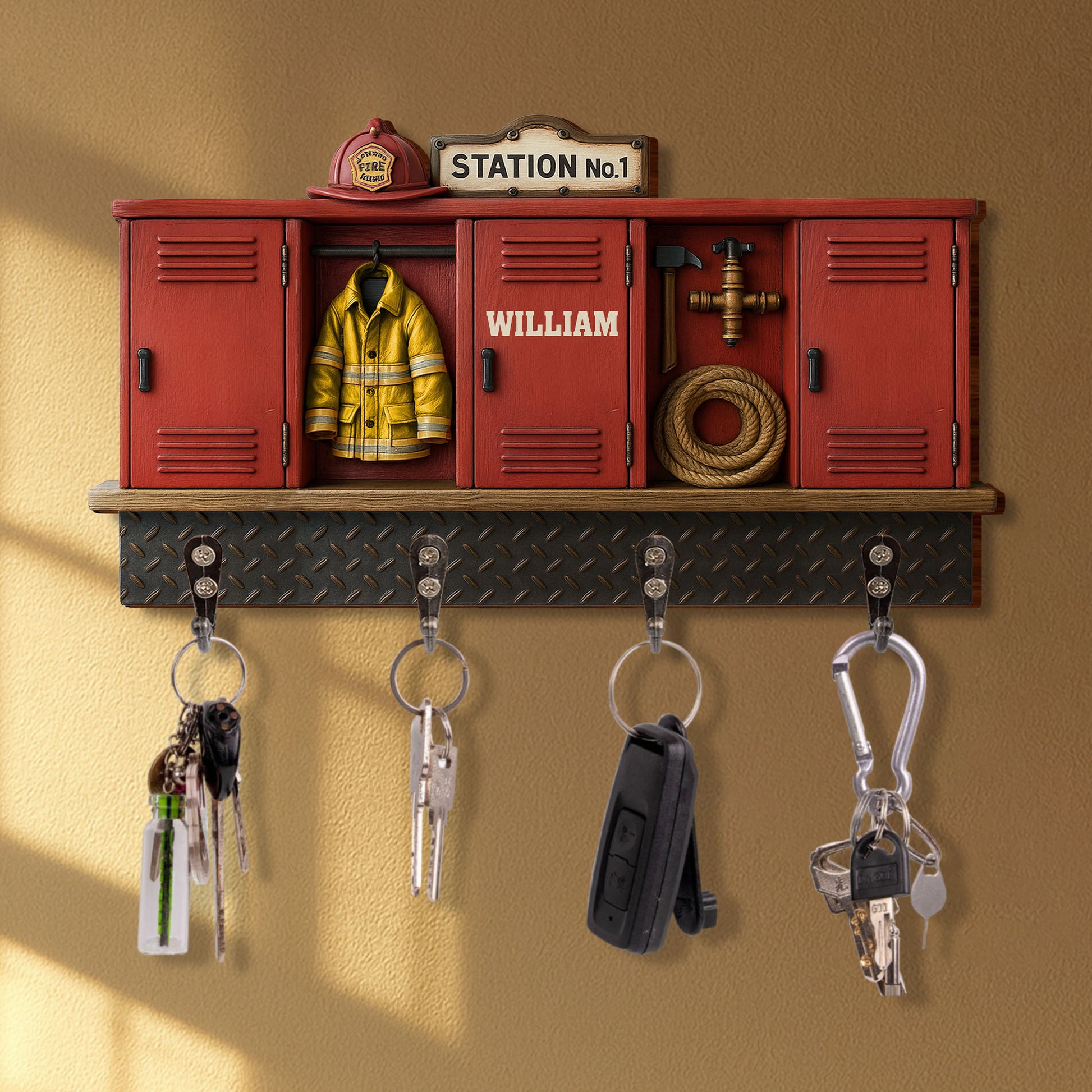 Station No.1 Firefighter Theme Decor