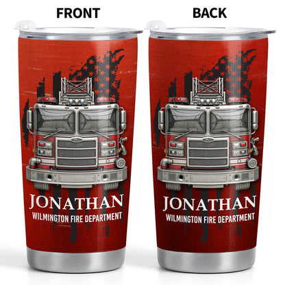 Wilmington Fire Department With Fire Truck And Stars