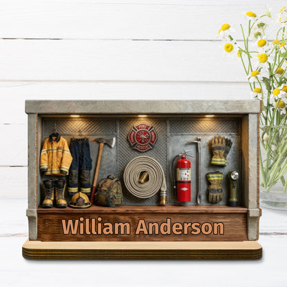 Tribute To Courage And Dedication, Firefighter Gear
