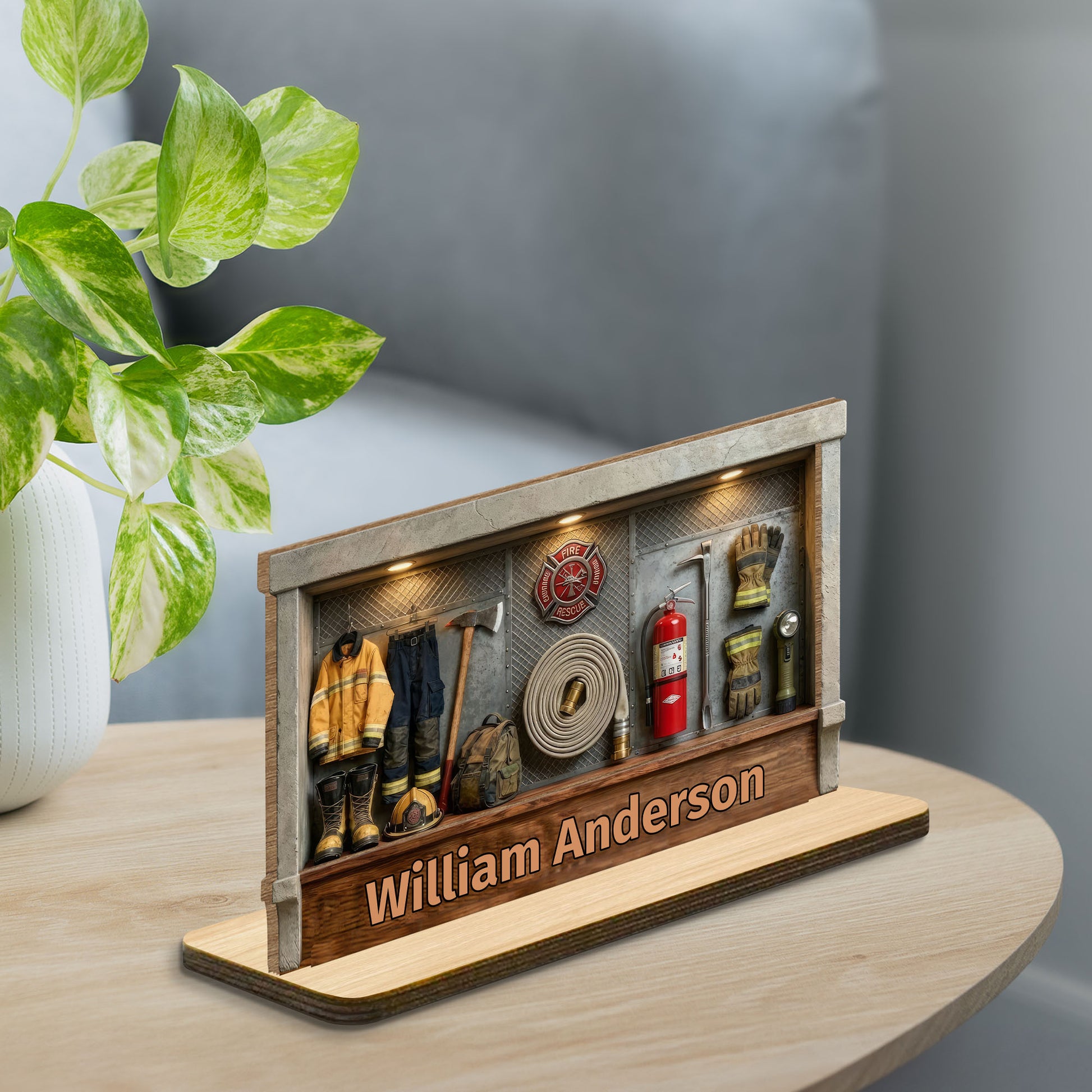 Tribute To Courage And Dedication, Firefighter Gear