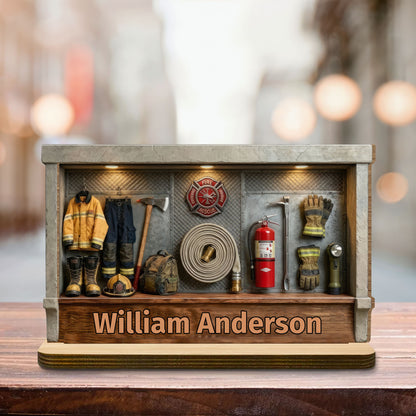 Tribute To Courage And Dedication, Firefighter Gear