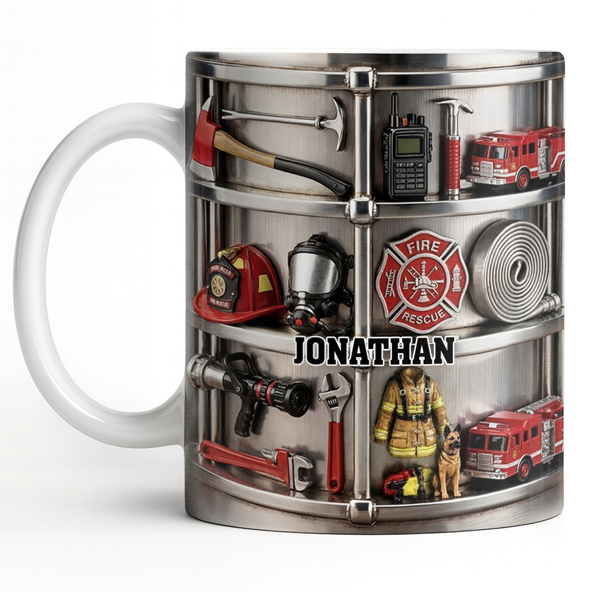 Fire Rescue Themed Personalized Coffee Mug