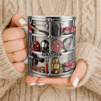 Fire Rescue Themed Personalized Coffee Mug