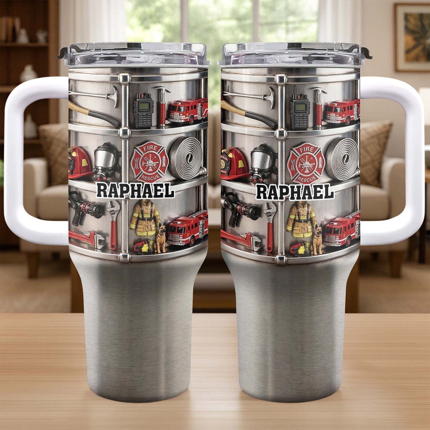 To My Firefighter Hero, Firetruck And Gear