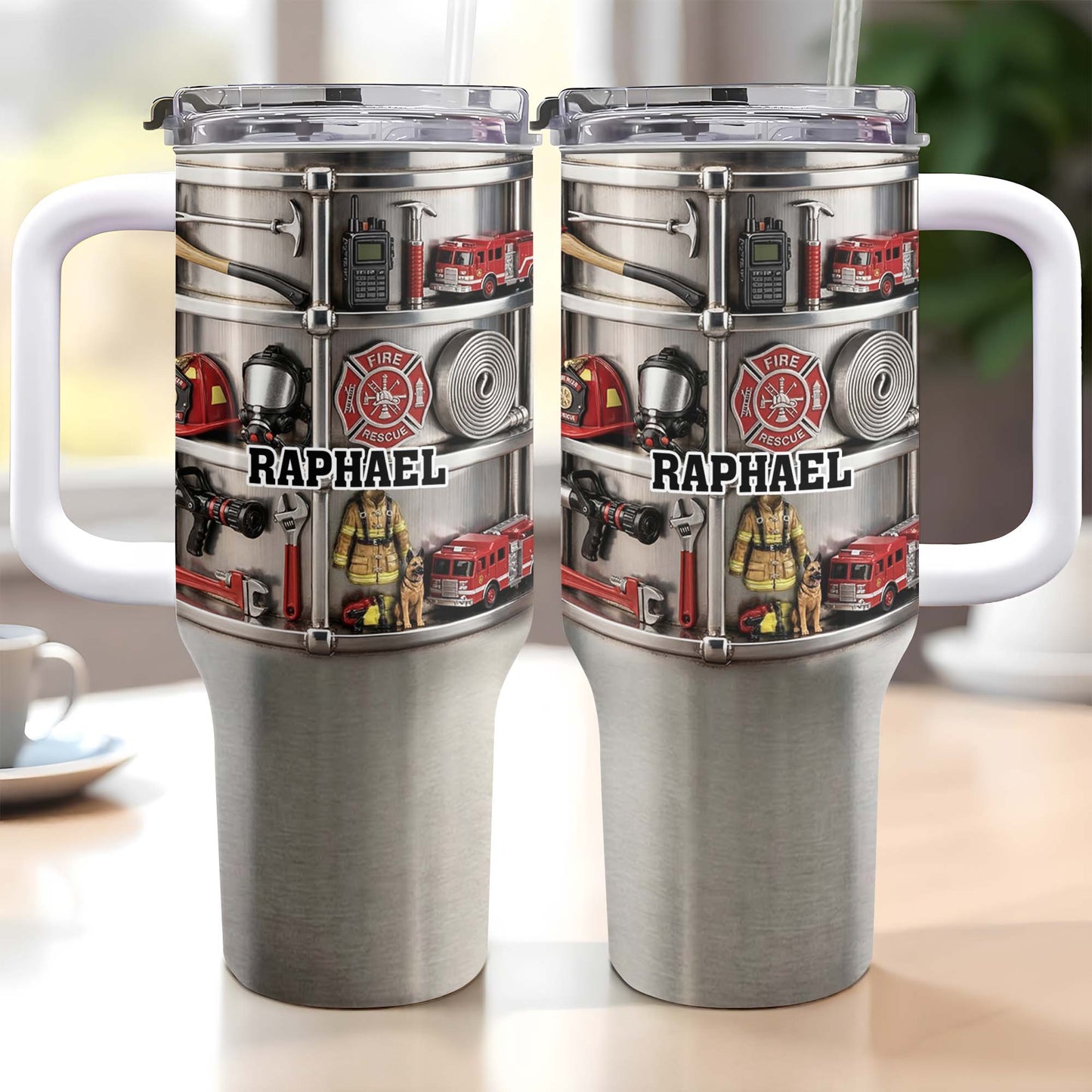 To My Firefighter Hero, Firetruck And Gear