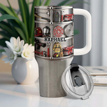 To My Firefighter Hero, Firetruck And Gear