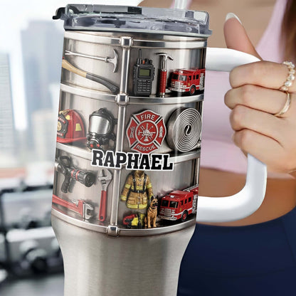 To My Firefighter Hero, Firetruck And Gear