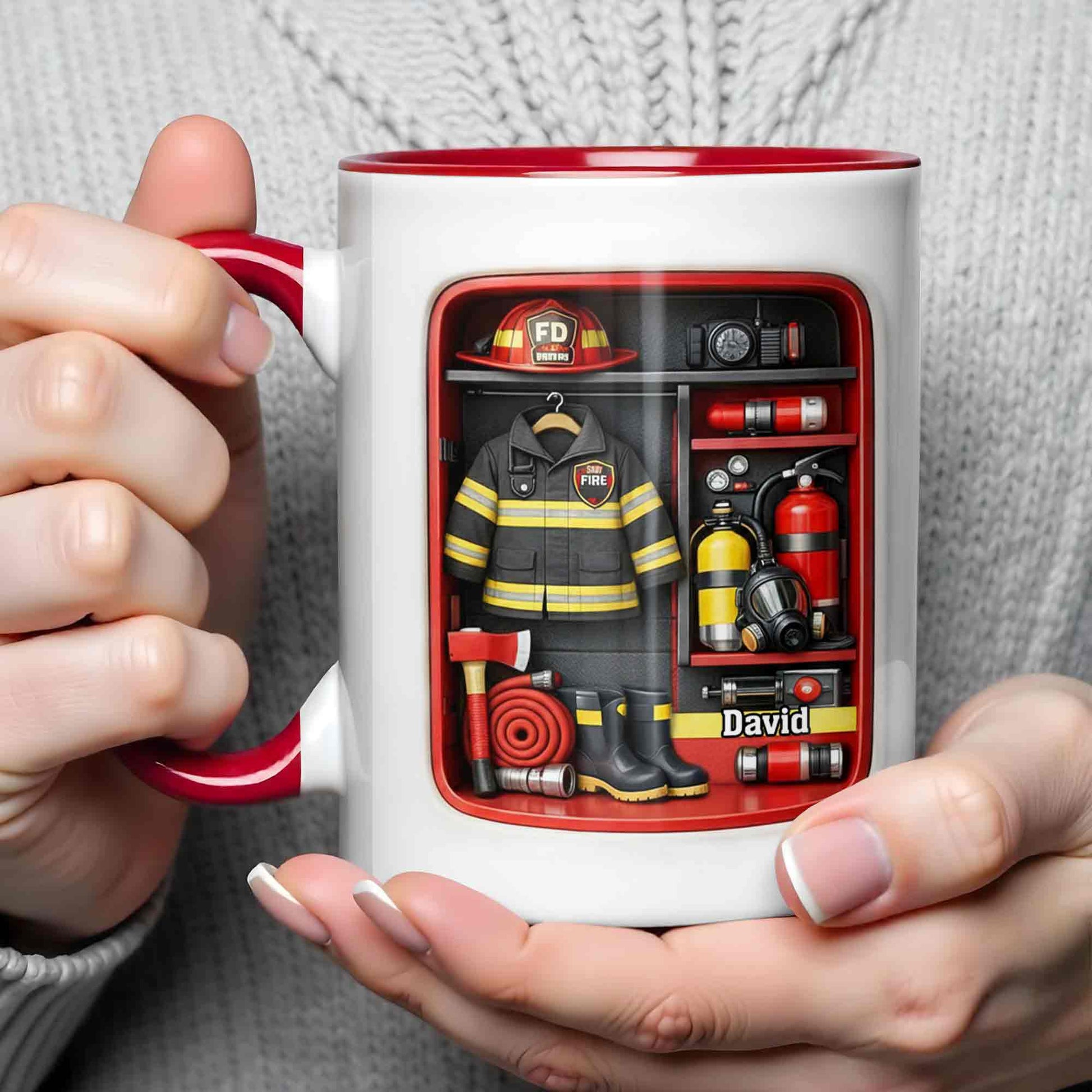 Always Ready Firefighter Gear Locker With Helmet And Axe