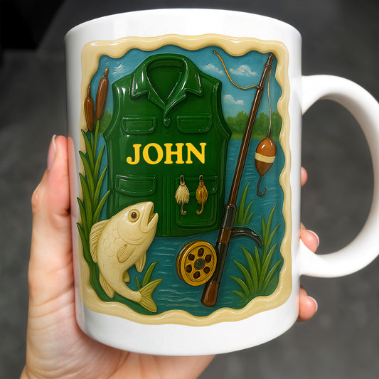 Personalized Custom Coffee Mug For Fishing Enthusiasts