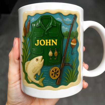 Personalized Custom Coffee Mug For Fishing Enthusiasts