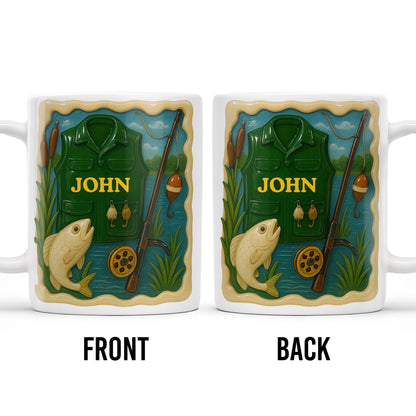 Personalized Custom Coffee Mug For Fishing Enthusiasts
