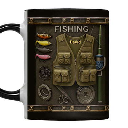 Customizable Fishing-Themed Design With Vest and Lures