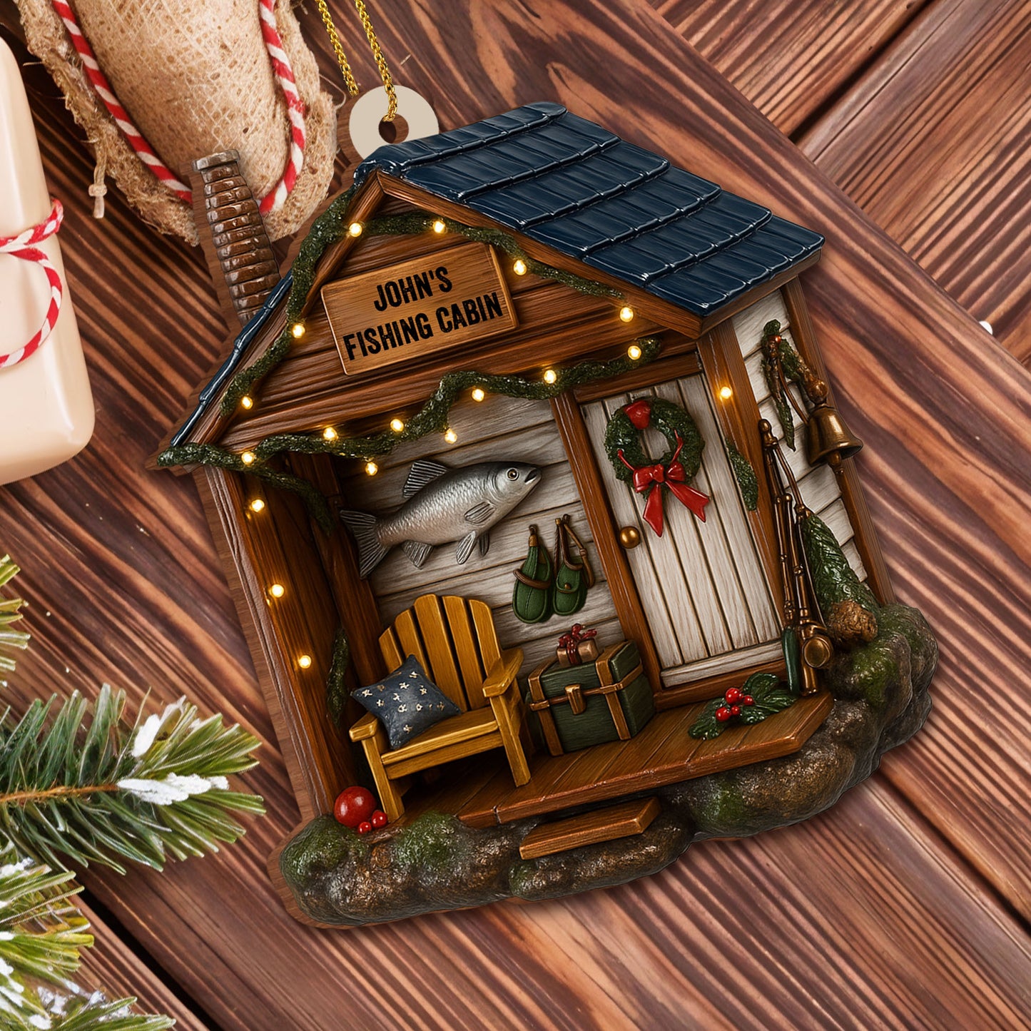Celebration Cabin With Festive Fishing Theme
