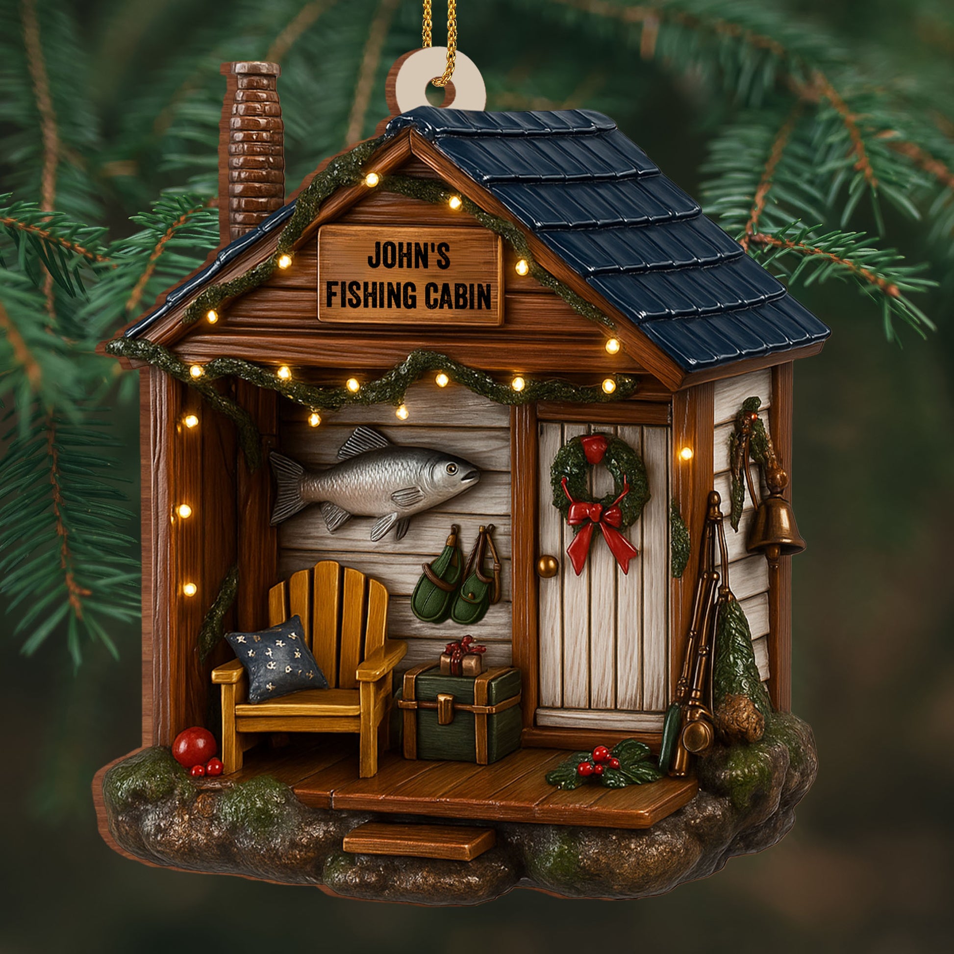 Celebration Cabin With Festive Fishing Theme