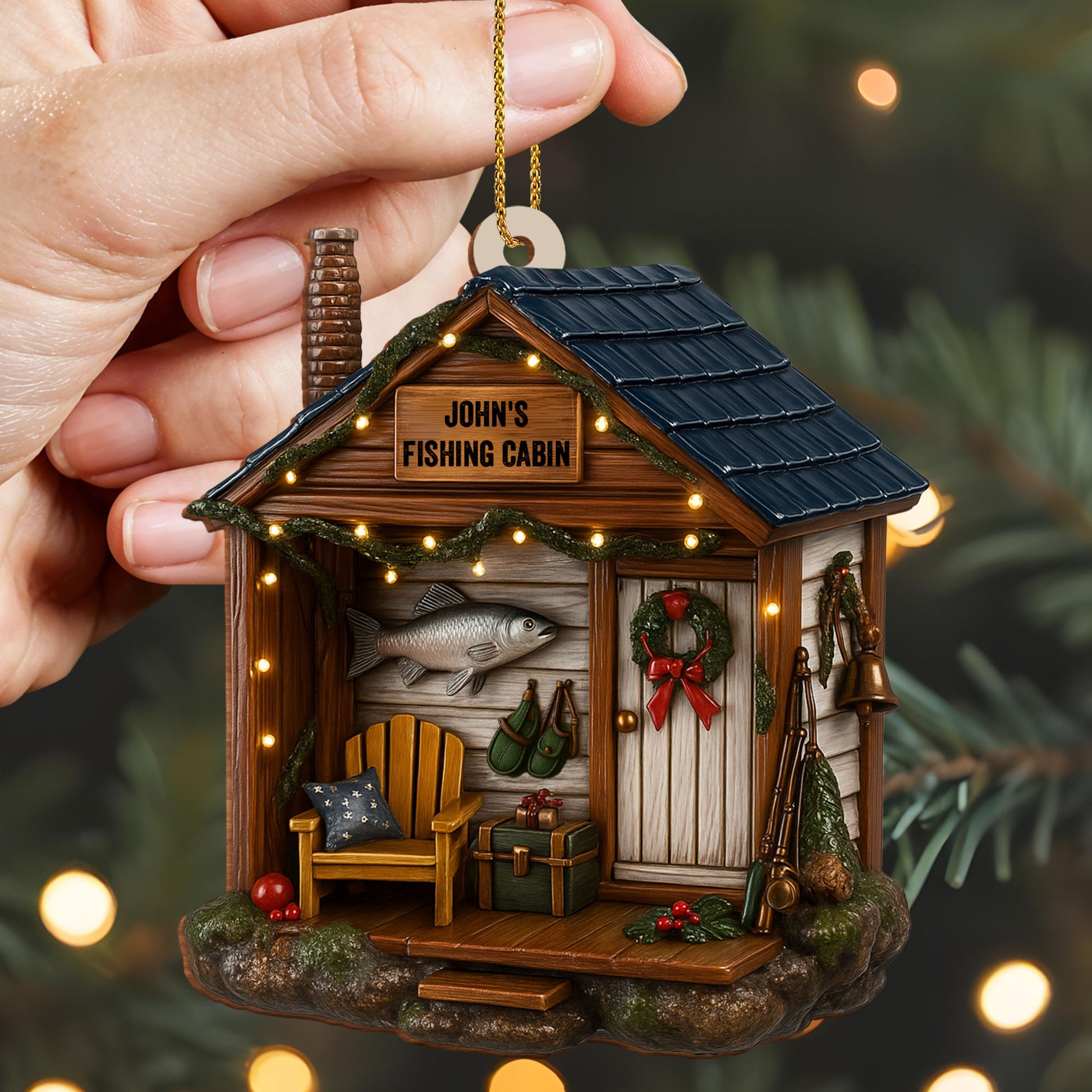 Celebration Cabin With Festive Fishing Theme
