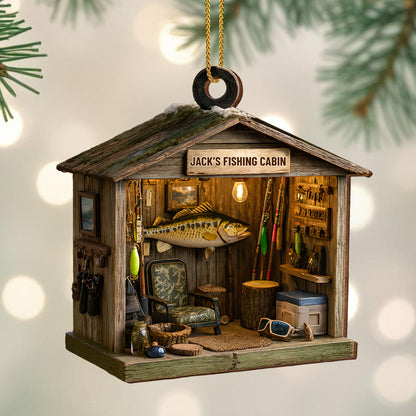 Jack's Fishing Cabin, Perfect For Fish And Fishing Rod Enthusiasts