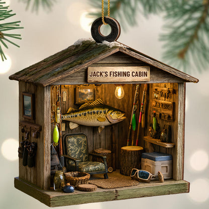 Jack's Fishing Cabin, Perfect For Fish And Fishing Rod Enthusiasts