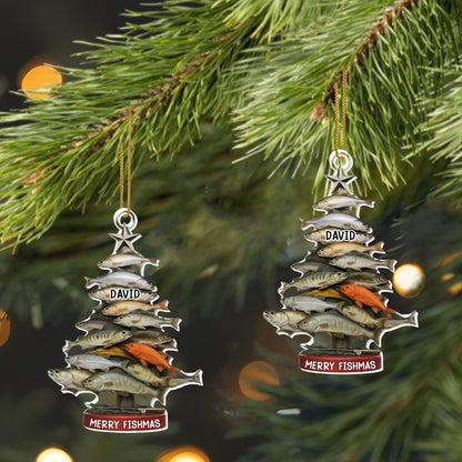 Merry Fishmas, Stack Of Fish In Tree Shape