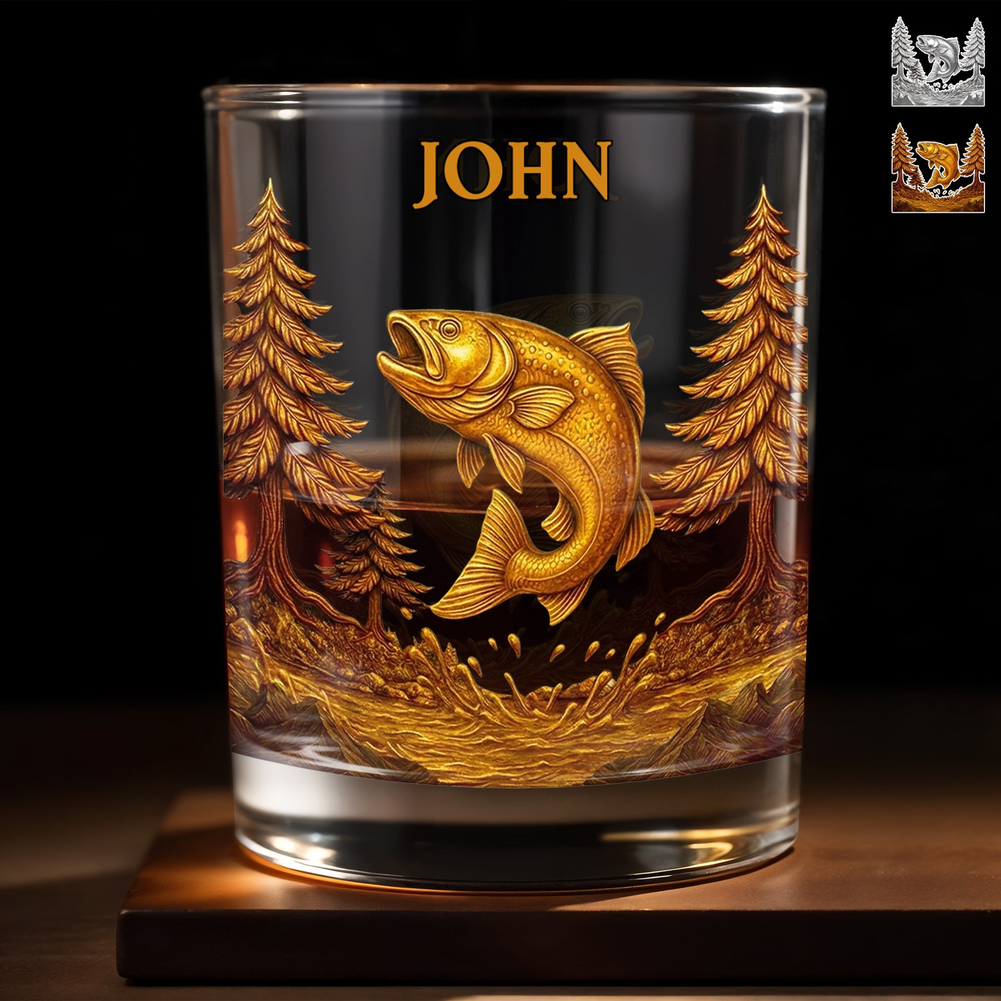 The Spirit Of Nature And Adventure, Tree And Fish Design