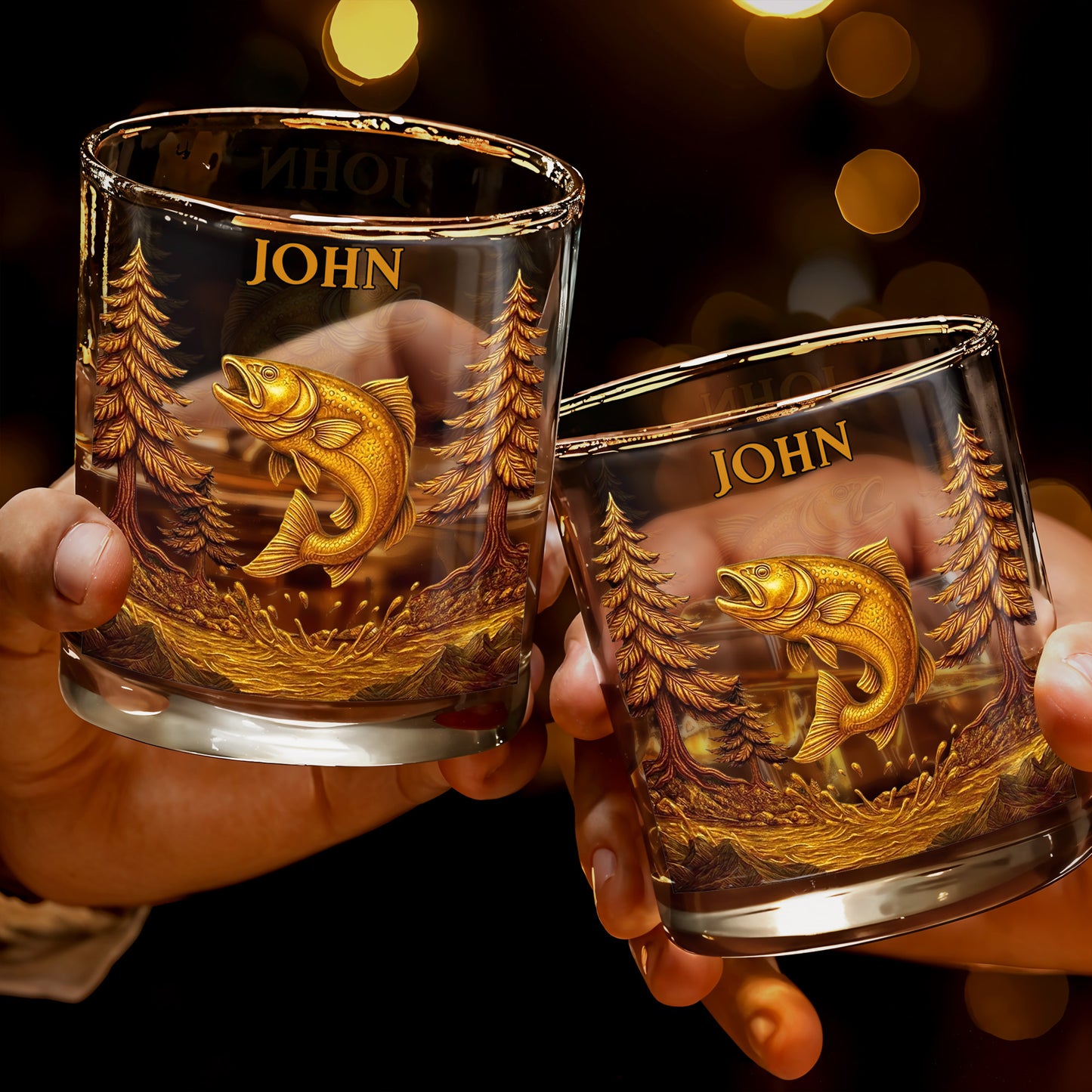 The Spirit Of Nature And Adventure, Tree And Fish Design